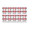 Signmission OSHA Danger Sign, 5" Height, Forklift Traffic Be Alert Bilingual, DS-D-35-VP-1265-10PK OS-DS-D-35-VP-1265-10PK - alternate 1