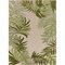 Homeroots 12' X 15' Ivory And Green Palm Leaf Indoor Outdoor Area Rug 548132 - alternate 9