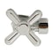 Westbrass Angle Stop, 5/8" OD x 3/8" OD, 1/4-Turn Cross Handle in Polished Nickel D105BX-05 - alternate 6