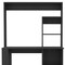 Homeroots 58" Black Wood Computer Desk With Hutch 526175 - alternate 16