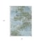 Homeroots 5' X 8' Sage And Denim Blue Abstract Washable Indoor Outdoor Area Rug 630652 - alternate 5