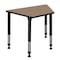 Regency Adjustable Height Kids Learning School Desk, 36 in W X Wood, Metal, Noble Oak TSD362319NO - alternate 1