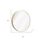 Homeroots 28" Gold Aluminum Round Framed Accent Mirror 691619 - alternate 5