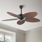 Jonathan Y Raffles 52" Bohemian Industrial Metal/Plastic Mobile-App/Remote-Controlled 6-Speed Palm Blade Ceilin JYL9719C - alternate 9