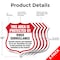 Signmission Video Surveillance Shield Sign This Area, 12 inch X 12 inch, Aluminum Metal Sign, 5PK SHI-A-5Pack-12-473 - alternate 5