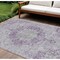 Homeroots 10' X 14' Purple Floral Medallion Washable Indoor Outdoor Area Rug 607925 - alternate 1