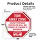 Signmission Tow Away Zone Unauthorized Vehicles, 18 inch X 18 inch, Vinyl Decal, 2PK OC-D-2PACK-18-321 - alternate 3