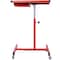 Wrightmaster 29 in. x 20 in. Red Adjustable Height Work Table with Drawer, 220 lb Capacity, and 4 Swivel Casters ZR-65407 - alternate 8