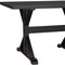 Homeroots 48" Black Solid Wood Trestle Writing Desk 516429 - alternate 4