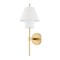 Hudson Valley Lighting Pembrooke & Ives X Glenmoore 1 Light Wall Sconce 7.75 In. Aged Brass PI1899101-AGB - alternate 1