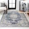Jonathan Y Bausch Bohemian Distressed Chenille Non-Slip Machine-Washable Dark Gray/Yellow 8ft x 10ft Area Rug WSH201C-8 - alternate 1