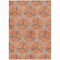 Homeroots 9' X 12' Coral And Taupe Geometric Washable Indoor Outdoor Area Rug 613492 - alternate 8
