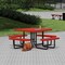 Leisure Craft Square Portable Picnic Table, Red, 46 in L T46SQP-RED - alternate 6