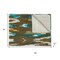 Homeroots 50" X 70" Brown And Blue Ikat Cotton Quilted Kantha Throw Blanket with Embroidery 544536 - alternate 5
