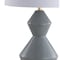 Jonathan Y Abbas 29" Geometric Ceramic/Metal LED Table Lamp, Gray/Gold Leaf JYL4013B - alternate 11