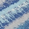 Homeroots 8' Blue Gray And Ivory Round Striped Washable Indoor Outdoor Area Rug 598330 - alternate 7