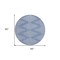 Homeroots 8' Denim Blue And Ivory Round Geometric Washable Indoor Outdoor Area Rug 598552 - alternate 7