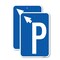 Signmission P Symbol With Up Arrow Pointing Left, 12'' X 18'' 2 Signs, Heavy Gauge Aluminum, 2PK A-1218-2PACK-23510 - alternate 1