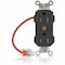 Leviton Straight Blade Receptacle, 5-15R, 15 A, 125V AC, Self-Grounded MT562-SCE - alternate 1