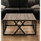 Homeroots 35" Black Steel Square Coffee Table 521995 - alternate 6