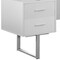 Homeroots 60" White and Silver Computer Desk With Three Drawers 333367 - alternate 4