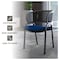 Leisuremod Ervilla Dining Armchair in Black Steel Frame with Black Wicker Back and Navy Blue Seat ECBL-20BL-NBU - alternate 8