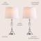 Jonathan Y Reid 25.5" Crystal LED Table Lamp, Clear/Chrome, 2PK JYL2041A-SET2 - alternate 9