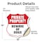 Signmission Private Property Shield Sign Beware Of D, 18 Inch X 18 Inch, Vinyl Decal SHI-D-18-440 - alternate 5