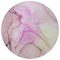 Homeroots 8' Round Pink Round Abstract Washable Non Skid Indoor Outdoor Area Rug 559402 - alternate 7