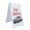 Signmission Car Rental, A-Frame & 2 Decals Installed, Heavy-Duty Plastic Frame SBHD-D-2436-Car Rental - alternate 1