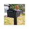 Gibraltar Mailboxes Mailbox Gibraltar es Patriot Classic Plastic Post Mount Black Powder Coated GMB515BAM - alternate 11