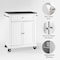 Crosley Compact Granite Top Kitchen Cart KF30024EWH - alternate 8