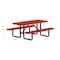 Leisure Craft Rectangle Portable Picnic Table, Red, 6 ft L T6XPP-RED - alternate 8