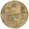 Homeroots 8' Khaki Beige And Wheat Round Abstract Washable Indoor Outdoor Area Rug 630779 - alternate 5