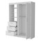 Homeroots 59" White Accent Cabinet Soft Close With Three Shelves And Three Drawers 518214 - alternate 5
