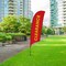 Showdown Displays 10.5 Ft  Value Razor Sail Sign Kit (Single-Sided With Value Spike Base) - Clearance Red 908110-006 - alternate 5