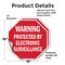 Signmission Warning Protected by Electronic Sur, 18 inch X 18 inch, Vinyl Decal, 2PK OC-D-2PACK-18-338 - alternate 4