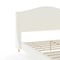 Martha Stewart Amelia Queen Upholstered Platform Bed with Curved Headboard and Cushioned Siderails TW-3WDB02B-Q-OWH-MS - alternate 9