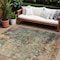 Homeroots 8' X 10' Sage Gray And Pink Abstract Washable Indoor Outdoor Area Rug 606125 - alternate 1