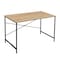 Homeroots 47" Natural and Black Wood and Metal Computer Desk 610397 - alternate 7