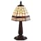 Jonathan Y Carter Tiffany-Style 12" LED Table Lamp, Ivory/Cream JYL8016A - alternate 1