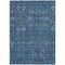 Homeroots 8' X 10' Blue and Black Floral Washable Non Skid Indoor Outdoor Area Rug 564308 - alternate 9