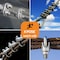 Xpose Safety Wire Rope Clamp for Stainless Steel 1/4in Galvanized U Bolt Cable Clips, 24PK GCC14-24-X-S - alternate 9