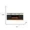 Homeroots 70in Black Wood Fireplace Entertainment Center With Fireplace 723794 - alternate 3