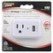 Powerzone Outlet Tap, Surge, 1 Outlet(s) White ORUSB241S - alternate 2