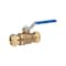 B&K Ball Valve, 1 in Connection, Compression, 200 psi Pressure, Manual Actuator, Brass Body Chrome 111-1-1 - alternate 2