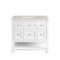 James Martin Vanities Breckenridge 36" Single Vanity, Bright White, w/ 3 CM Siberian Silestone Top 330-V36-BW-3SFR - alternate 9