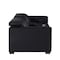 Homeroots 93in Black and Brown Leather Power Reclining Loveseat With Storage 720540 - alternate 8
