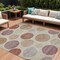 Homeroots 8' X 10' Salmon Ivory And Mauve Geometric Washable Indoor Outdoor Area Rug 630588 - alternate 1