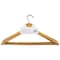 Simple Spaces Cloth Hanger Set, 6.6 lb Capacity, Steel/Wood, Natural HEA00040G-N - alternate 3